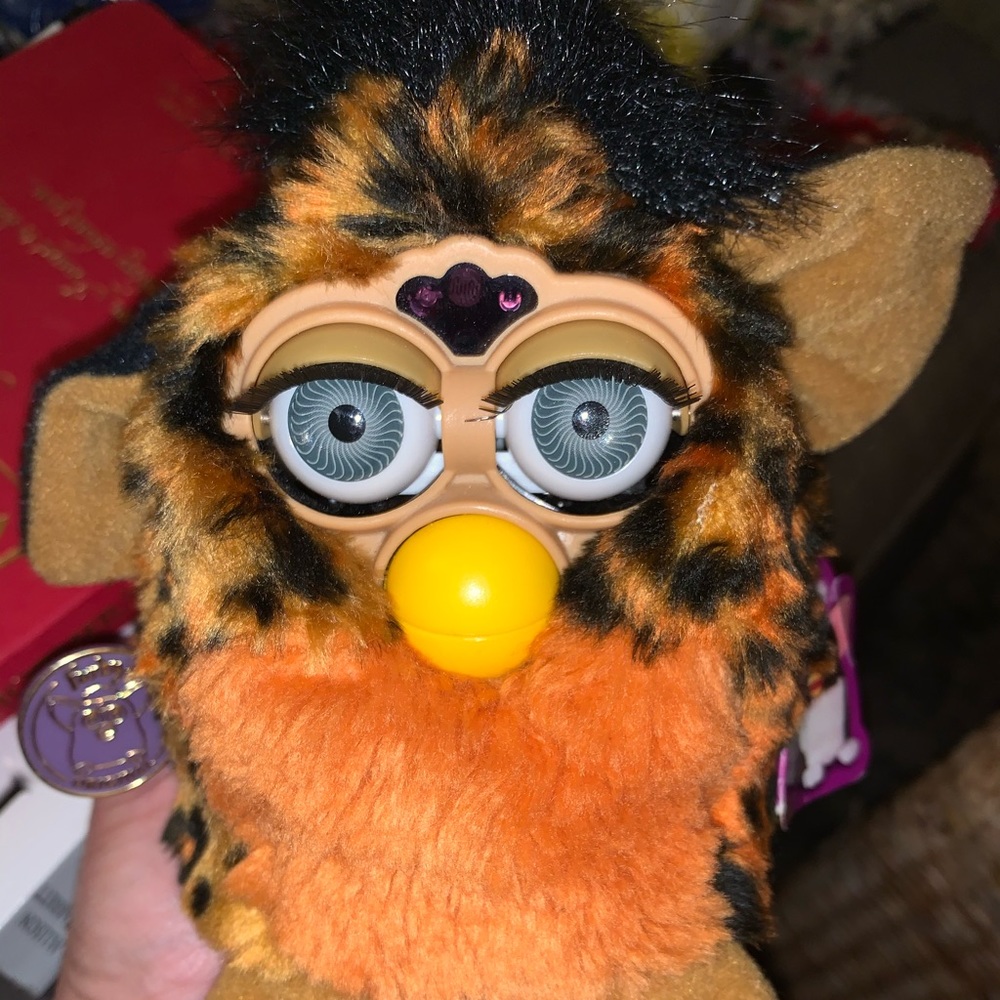 COPY - Furby 1999 Model 70-800 RARE Brown with Leopard